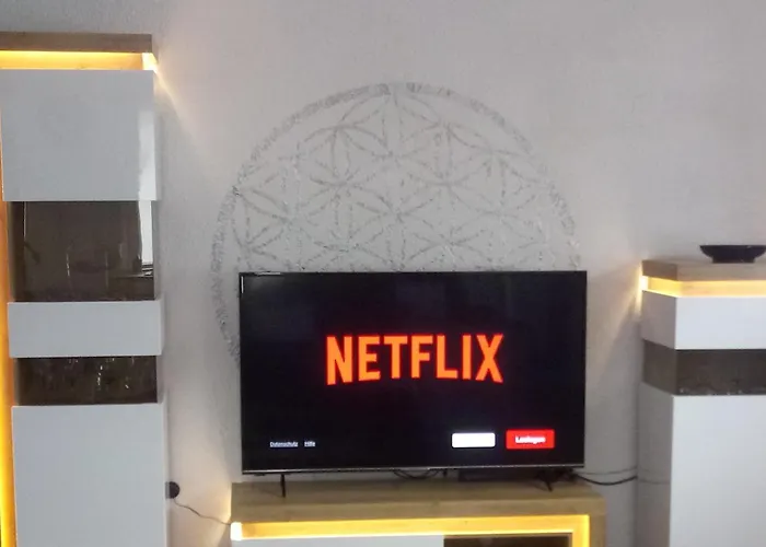 Fewo Blaue Oase, Netflix, Massagesessel, Whirlpool Badewanne